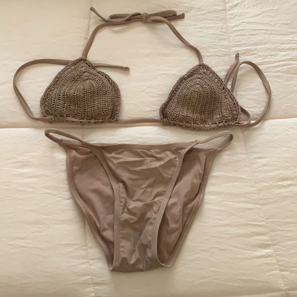 xhilaration crochet bikini set
